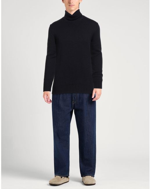 Alpha Studio Blue Turtleneck for men