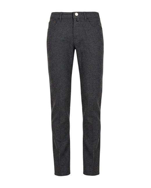 Jacob Cohen Gray Pants Virgin Wool, Elastane for men