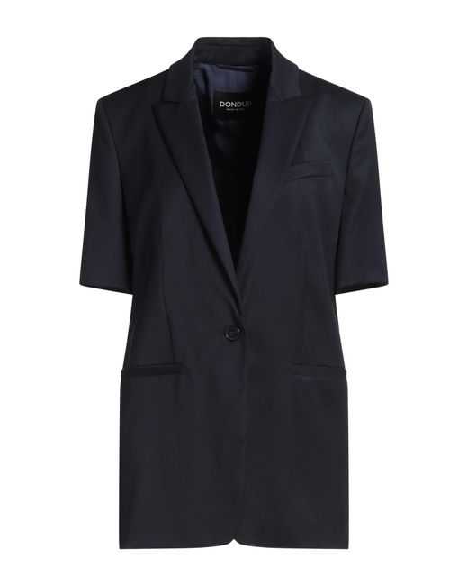 Dondup Black Blazer Virgin Wool, Elastane