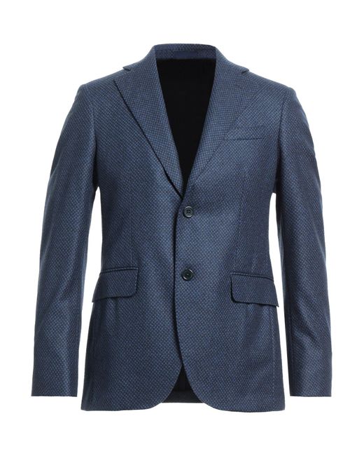 Angelo Nardelli Blue Suit Jacket for men