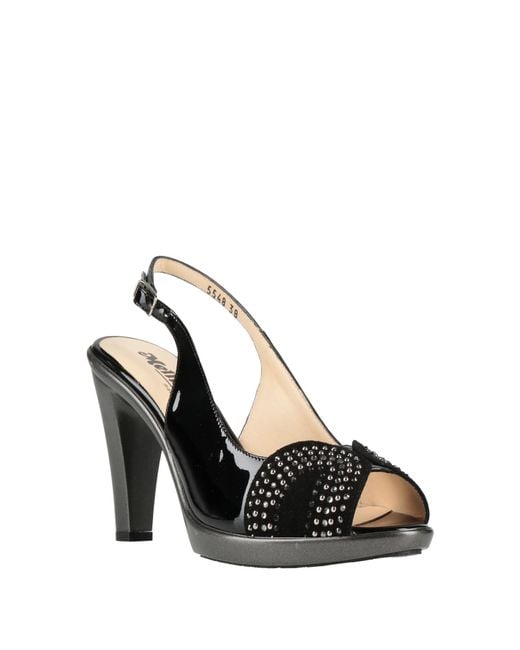Melluso Black Sandals Leather