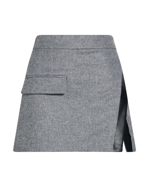 The Mannei Gray Mini Skirt