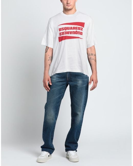DSquared² White T-shirt for men