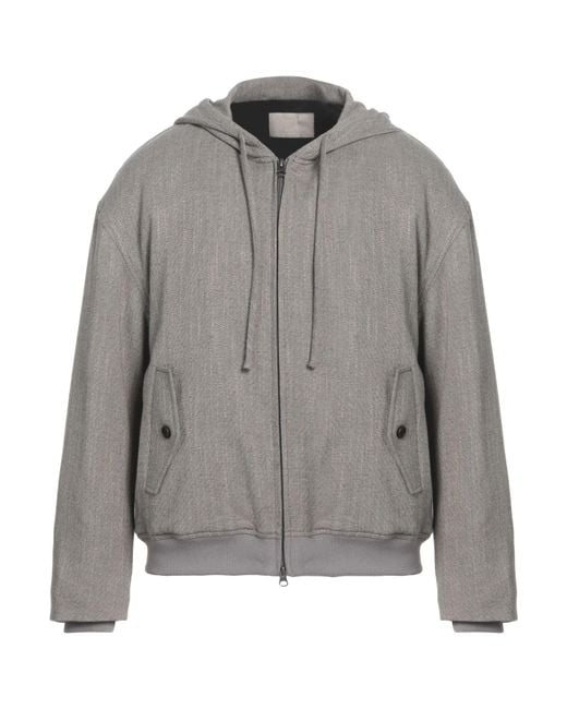 Amomento Gray Jacket Polyester, Wool, Rayon, Polyurethane for men