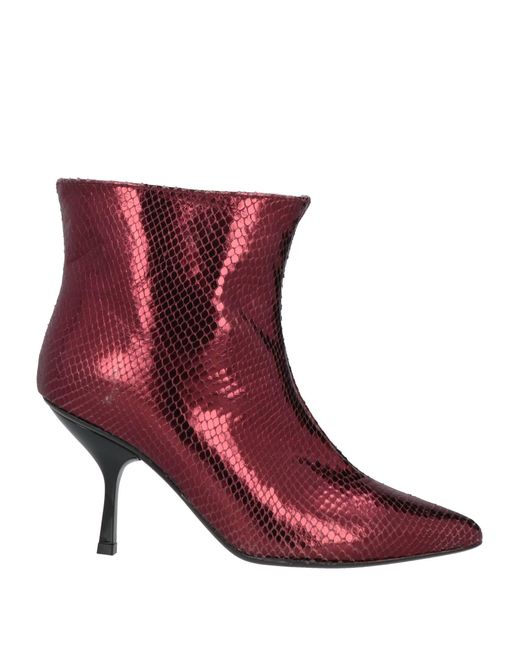 NCUB Red Ankle Boots