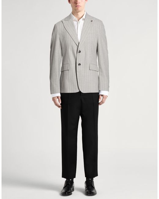 Officina 36 Gray Blazer for men