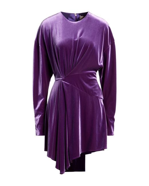 Alexandre Vauthier Purple Mini Dress Polyester, Polyamide, Elastane