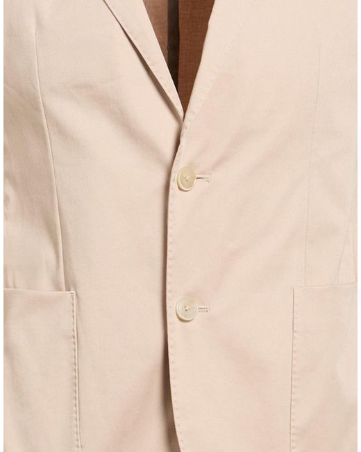 Hackett Natural Blazer Cotton, Lyocell, Elastane for men