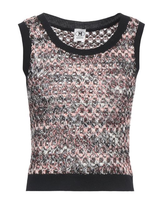 M Missoni Black Top Wool, Viscose, Polyamide