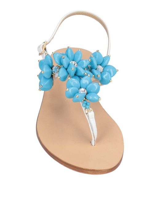 DG POSITANO Blue Thong Sandal