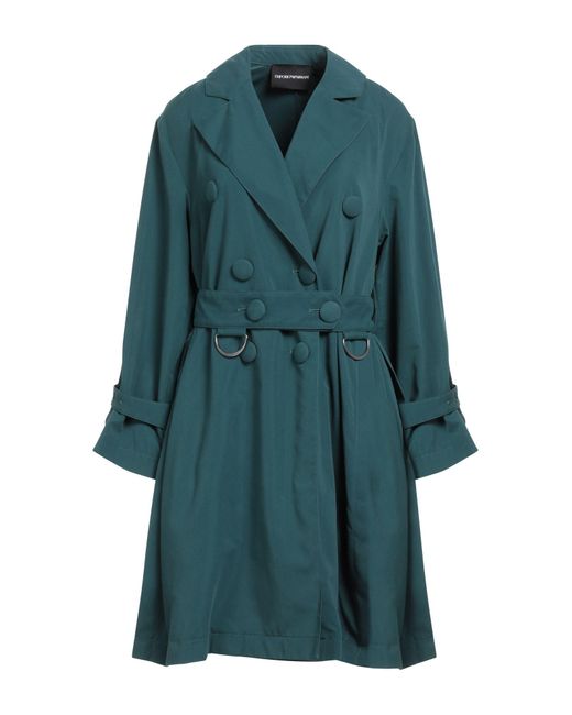 Emporio Armani Green Overcoat & Trench Coat