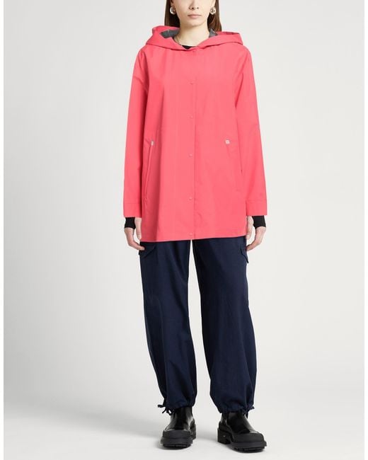 Herno Pink Overcoat & Trench Coat Polyester