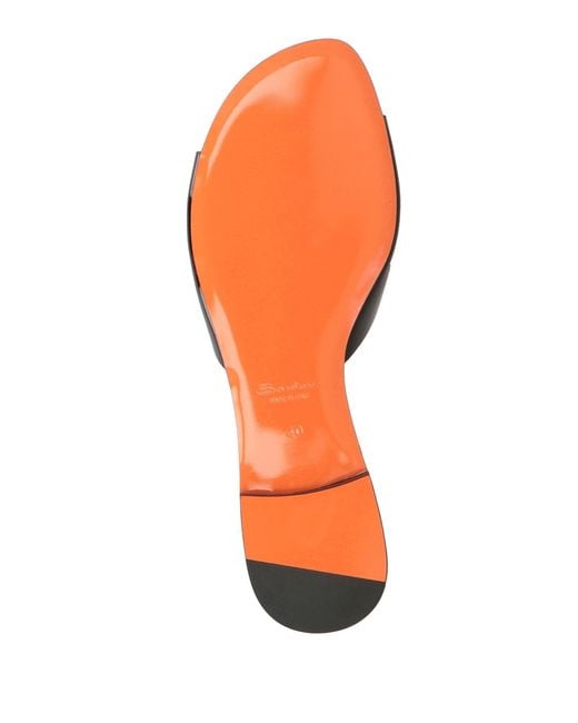 Santoni Black Sandals