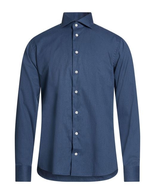 Eton of Sweden Blue Slate Shirt Cotton for men