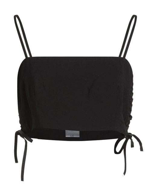 Isabelle Blanche Black Tops