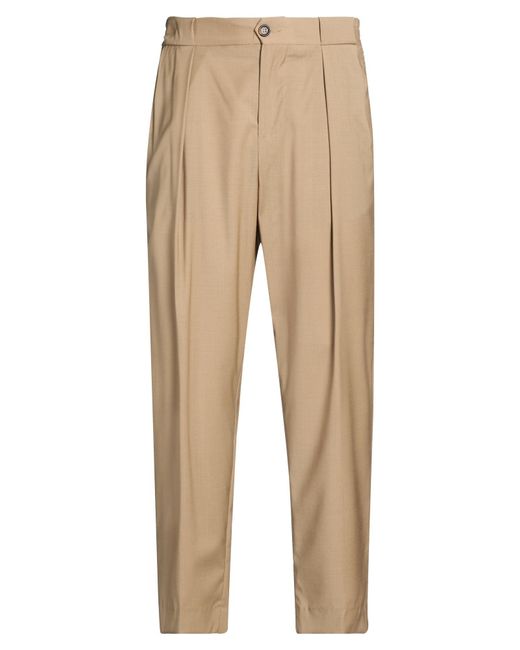 Manuel Ritz Natural Pants Wool, Elastane for men