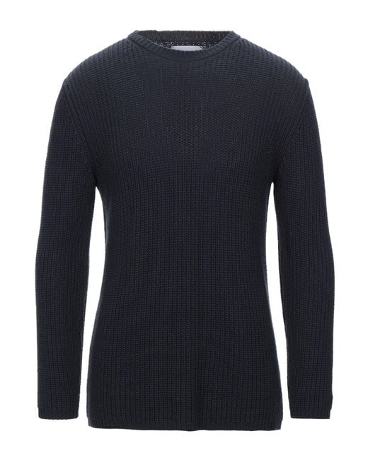 Officina 36 Blue Midnight Sweater Acrylic, Wool, Cotton for men