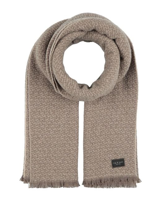 Rag & Bone Gray Light Scarf Recycled Wool, Wool