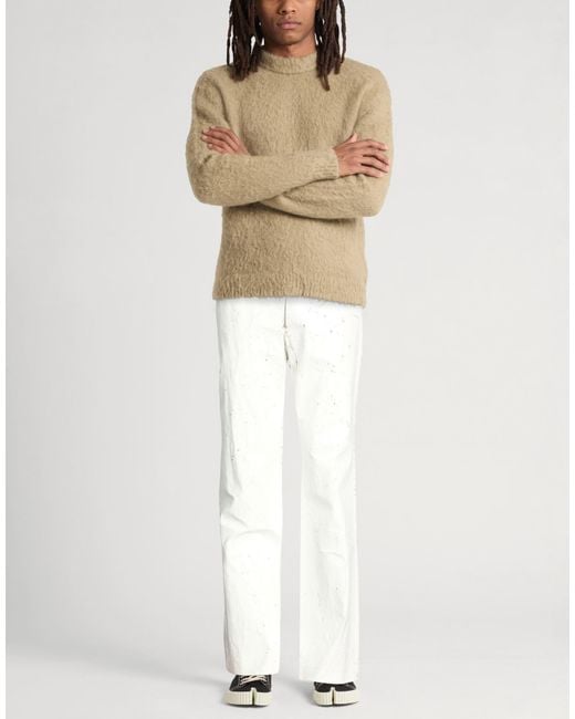MM6 by Maison Margiela White Pants Cotton, Polyester for men