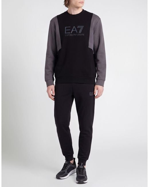 EA7 Black Sweatshirt for men