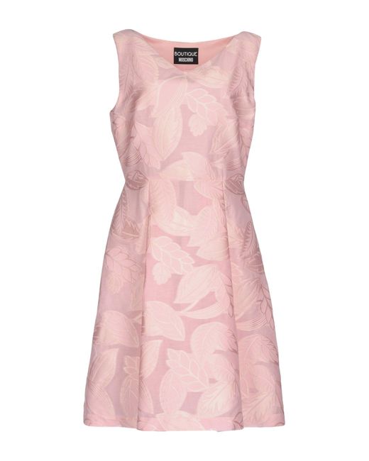Boutique Moschino Pink Midi Dress Polyester, Cotton, Polyamide