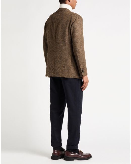 Boglioli Brown Blazer Wool for men