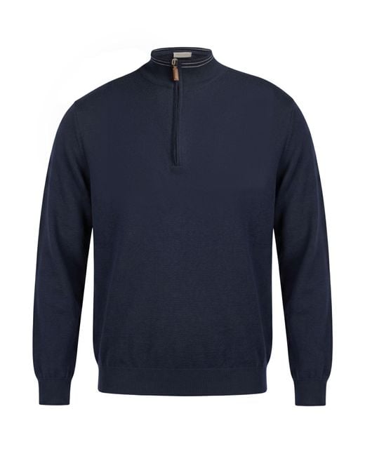 Paul & Shark Blue Midnight Turtleneck Virgin Wool, Cashmere for men