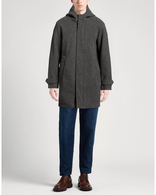 AT.P.CO Gray Coat Polyester, Acrylic for men