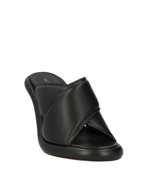 Vic Matié Black Sandals