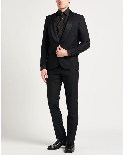Gai Mattiolo Black Suit for men