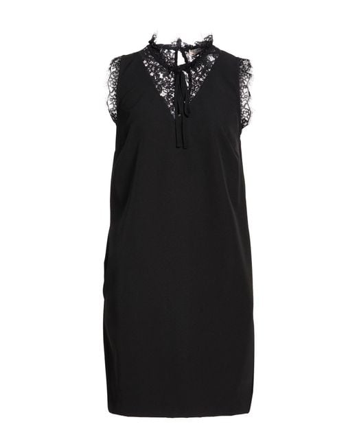 Liu Jo Black Mini Dress Polyester, Elastane
