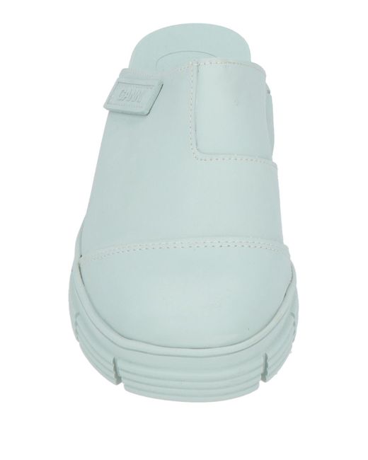 Ganni Green Mules & Clogs