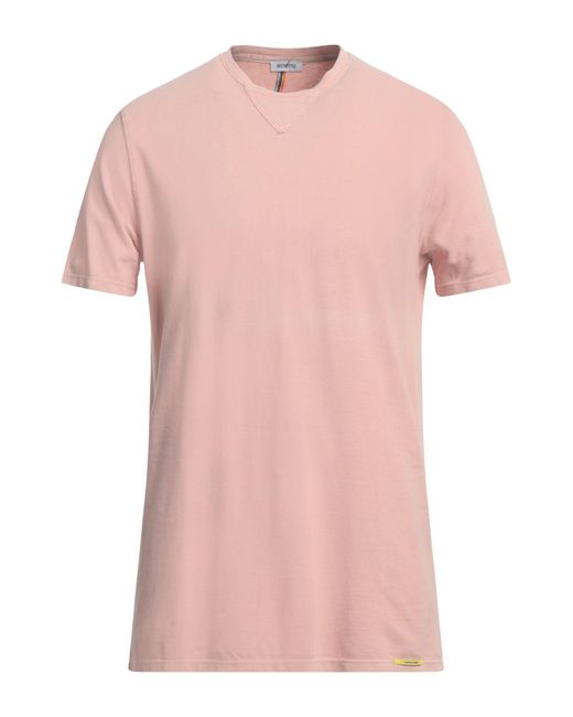 DISTRETTO 12 Pink T-shirt for men