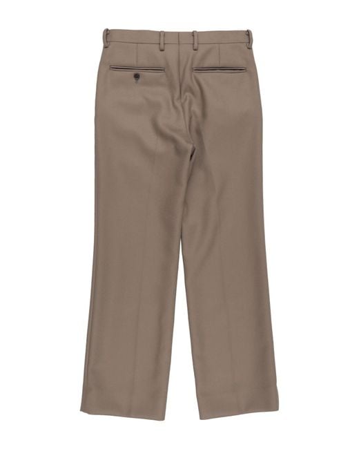 Auralee Gray Pants Wool for men