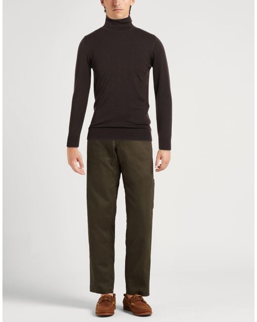 Alpha Studio Black Turtleneck for men