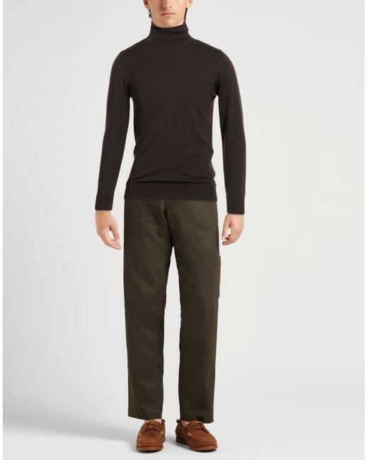 Alpha Studio Black Turtleneck for men