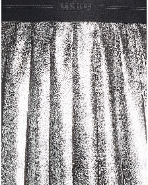 MSGM Gray Maxi Skirt Polyester