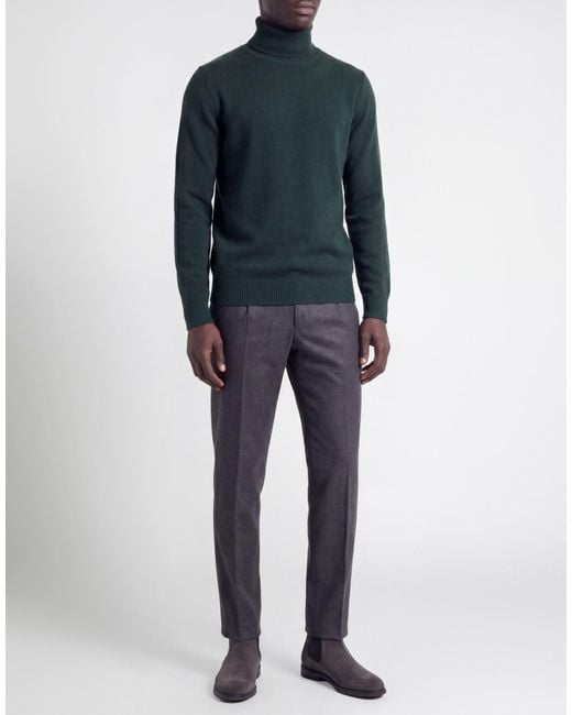 Boglioli Green Turtleneck Cashmere for men