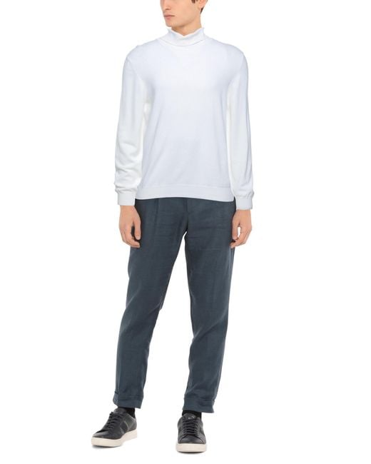 Gran Sasso White Turtleneck for men