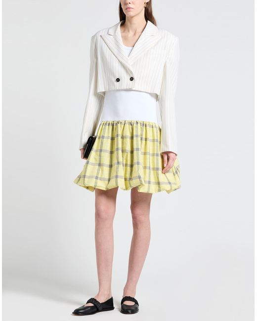 MSGM White Blazer