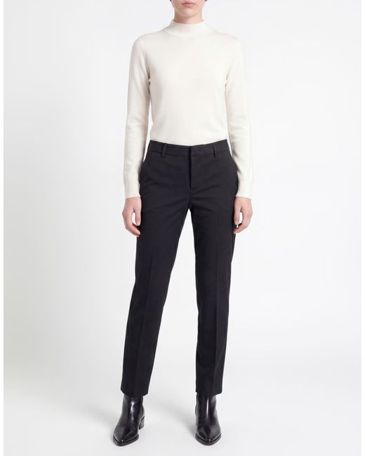 PT Torino Black Pants Polyester, Virgin Wool, Elastane