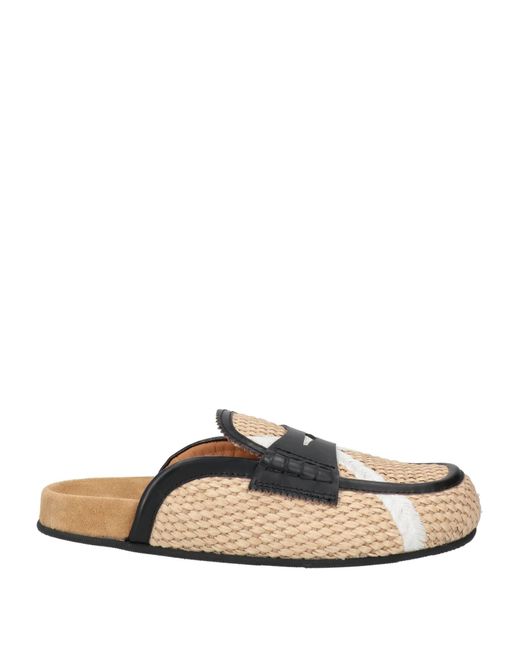COLLEGE White Mules & Clogs Leather, Textile Fibers for men