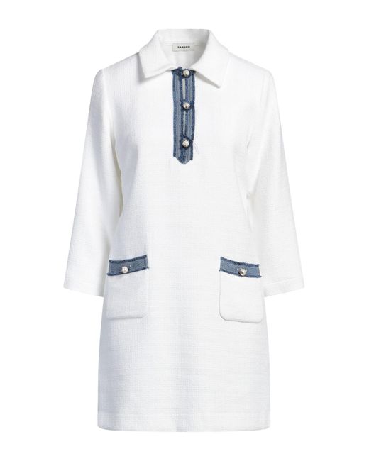 Sandro White Mini-Kleid