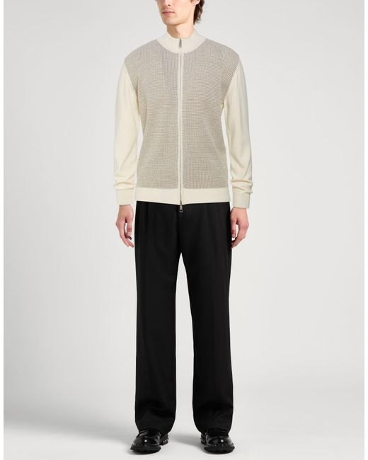 Manuel Ritz White Cardigan Virgin Wool, Acrylic for men