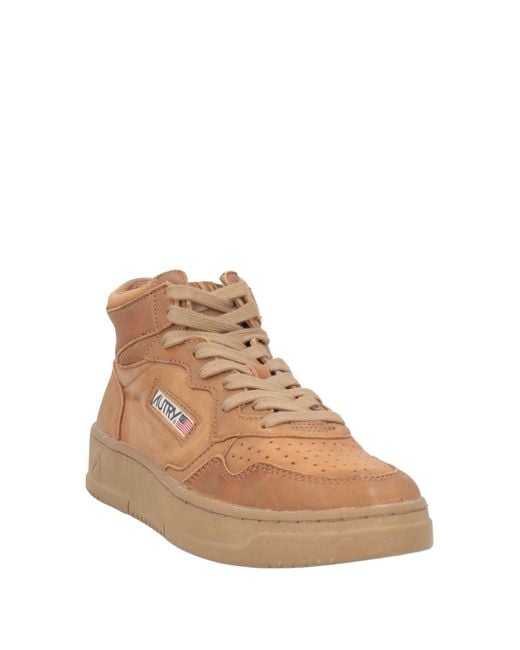 Autry Brown Camel Sneakers Goat Skin