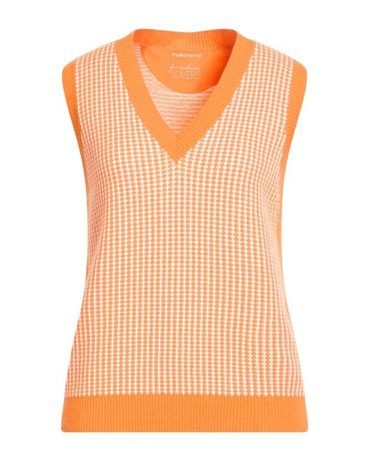 Pullover Purotatto de color Orange