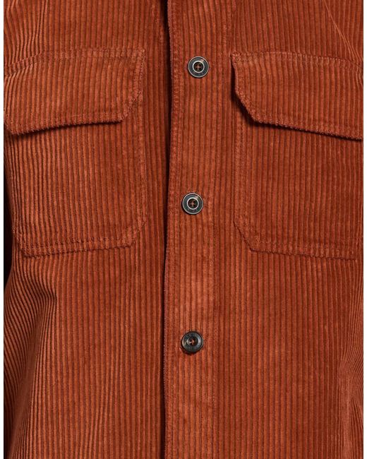 L.b.m. 1911 Brown Jacket Cotton, Elastane for men