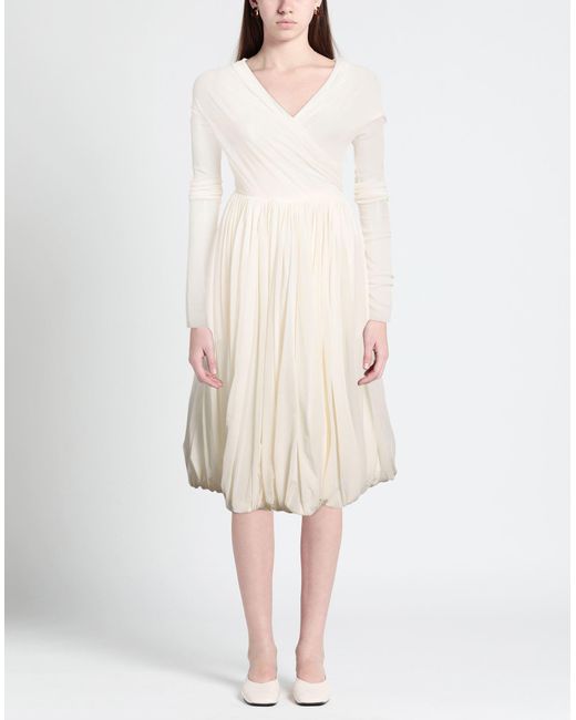 Philosophy Di Lorenzo Serafini White Midi Dress