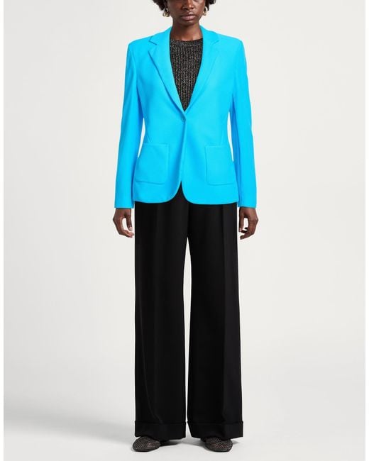 SEVENTY VENEZIA Blue Blazer Polyamide, Elastane