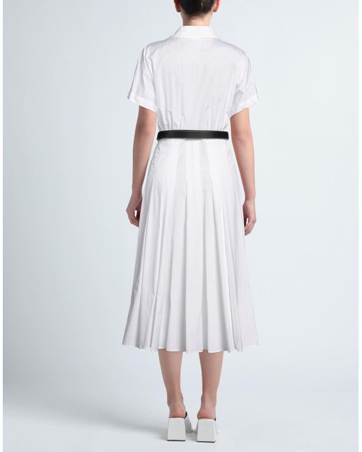 Max Mara Studio White Midi Dress